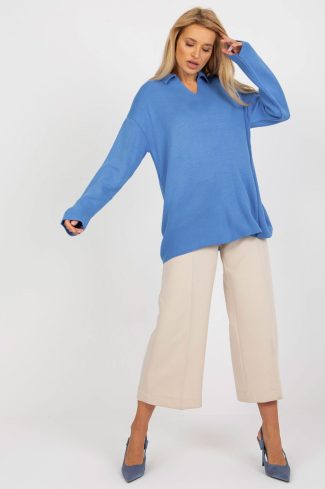 Blue Jumper in Sweaters, Pullovers, Jumpers, Turtlenecks, Boleros, Shrugs with Acrylic