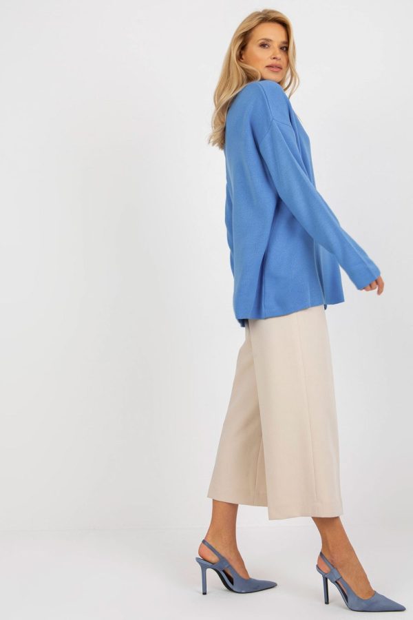 Blue Jumper in Sweaters, Pullovers, Jumpers, Turtlenecks, Boleros, Shrugs with Acrylic