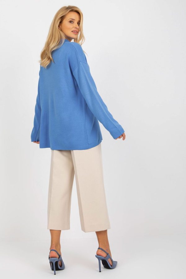 Blue Jumper in Sweaters, Pullovers, Jumpers, Turtlenecks, Boleros, Shrugs with Acrylic