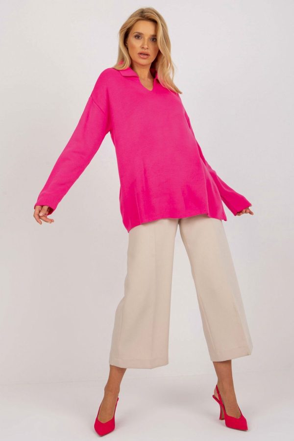 Pink Jumper in Sweaters, Pullovers, Jumpers, Turtlenecks, Boleros, Shrugs with Acrylic