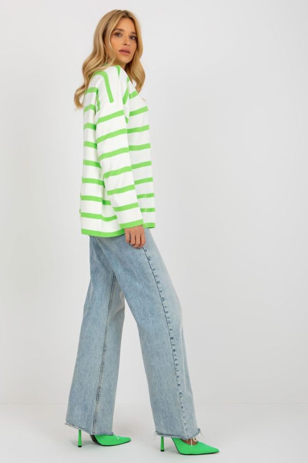 Green Jumper in Sweaters, Pullovers, Jumpers, Turtlenecks, Boleros, Shrugs with Acrylic and Wool