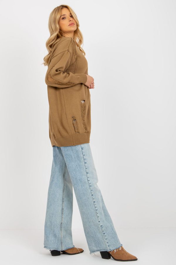 Brown Cardigan in Cardigans For Women, Ponchos with Acrylic and Wool