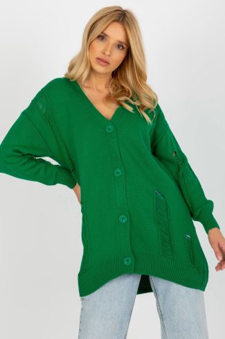 Green Cardigan in Cardigans For Women, Ponchos with Acrylic and Wool