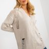 Beige Cardigan in Cardigans For Women, Ponchos with Acrylic and Wool