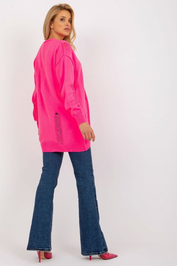 Pink Cardigan in Cardigans For Women, Ponchos with Acrylic and Wool