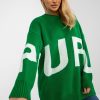 Green Jumper in Sweaters, Pullovers, Jumpers, Turtlenecks, Boleros, Shrugs with Acrylic and Wool