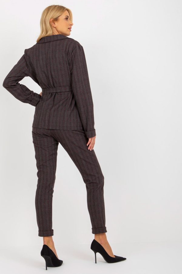 Grey Jacket in Jackets, Vests For Women with Spandex, Polyester and Viscose