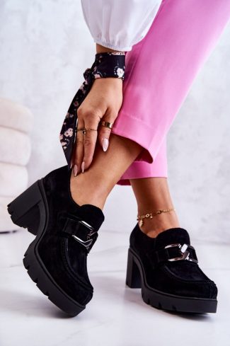 Black Heeled Low Shoes in Women`s Ankle Boots & Booties with Fabric, Footbed, Upper Height, Heel Height and Sole Height