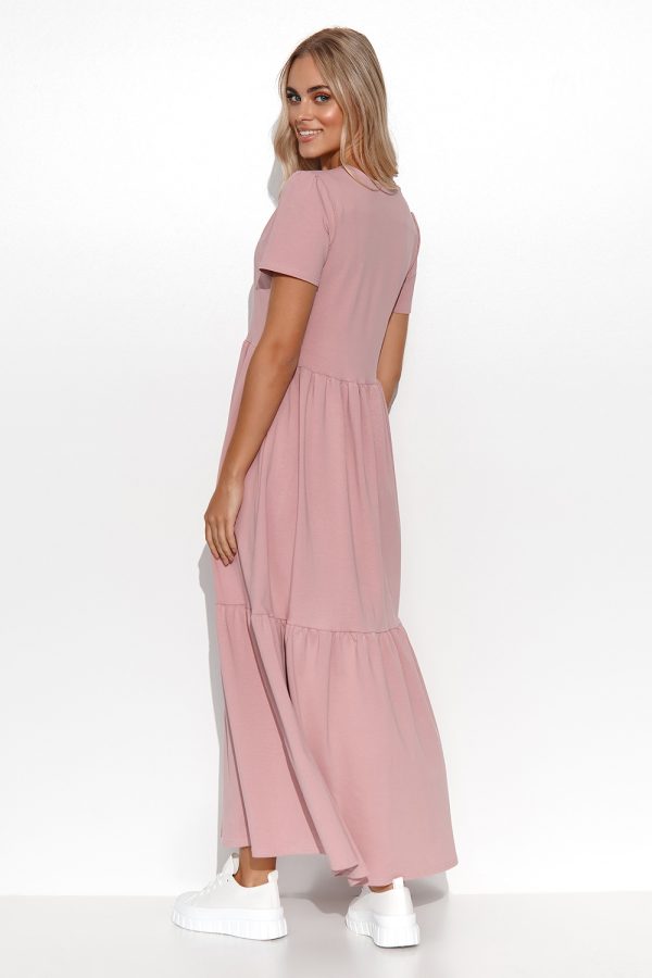 Pink Daydress in Day Dresses with Cotton and Spandex