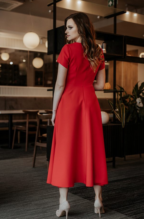 Red Daydress 1 in Spandex and Polyester