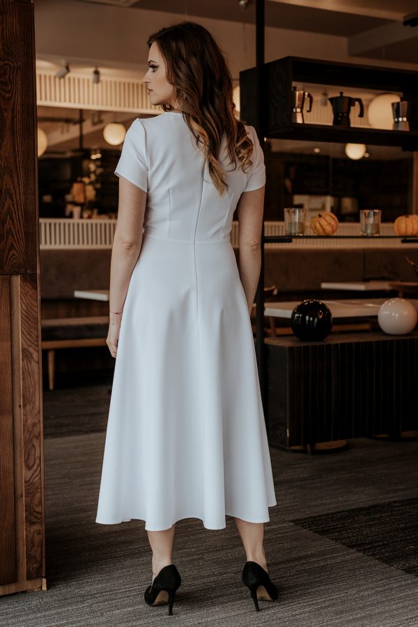 White Daydress 3 in Spandex and Polyester