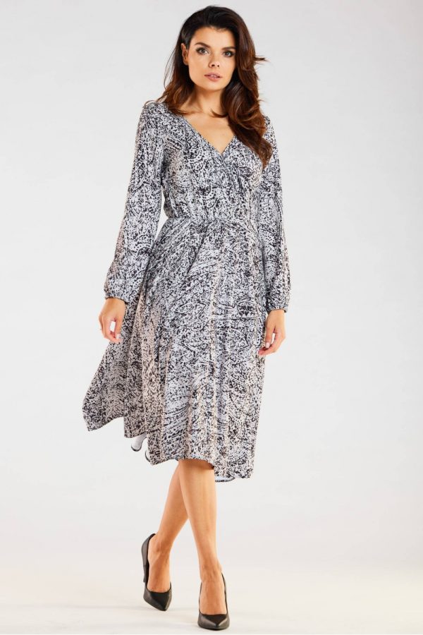 White Daydress in Day Dresses with Spandex and Polyester