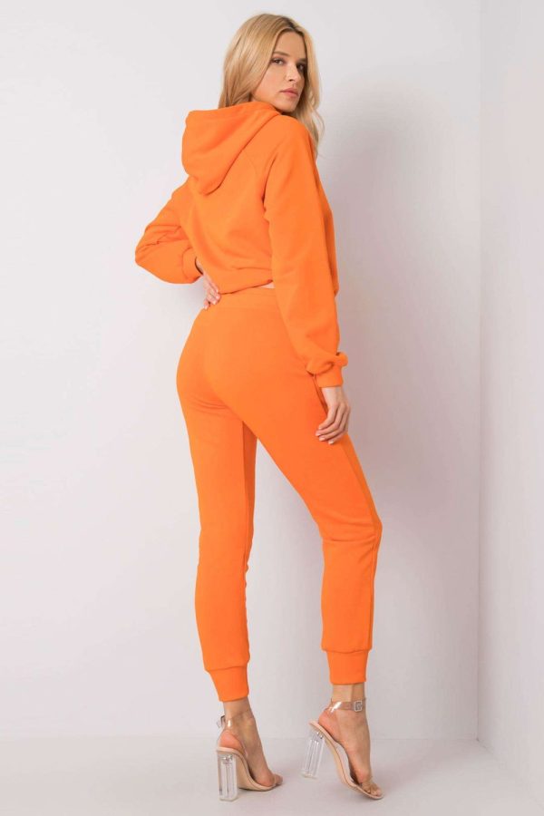 Orange Set in Pants, Trousers, Shorts with Cotton and Spandex