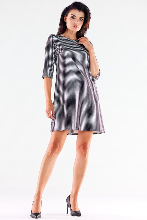 Black Daydress in Day Dresses with Spandex, Polyester and Viscose