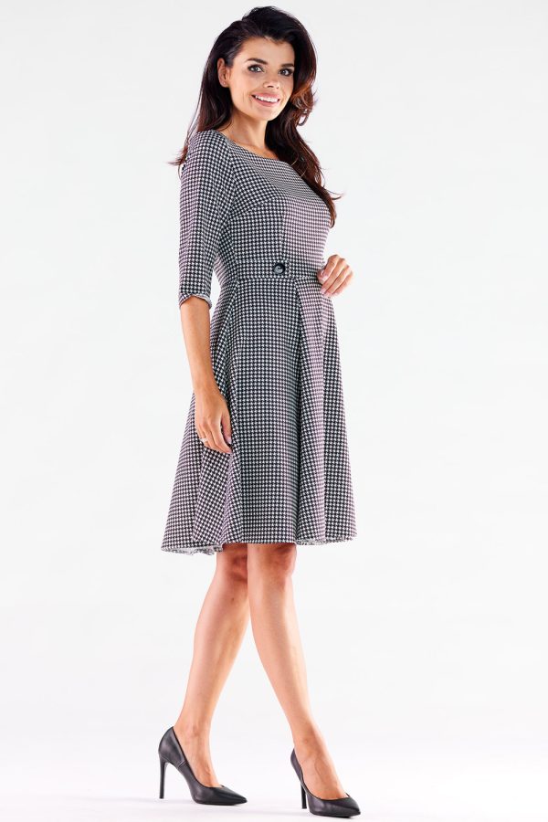 Black Daydress in Day Dresses with Spandex, Polyester and Viscose