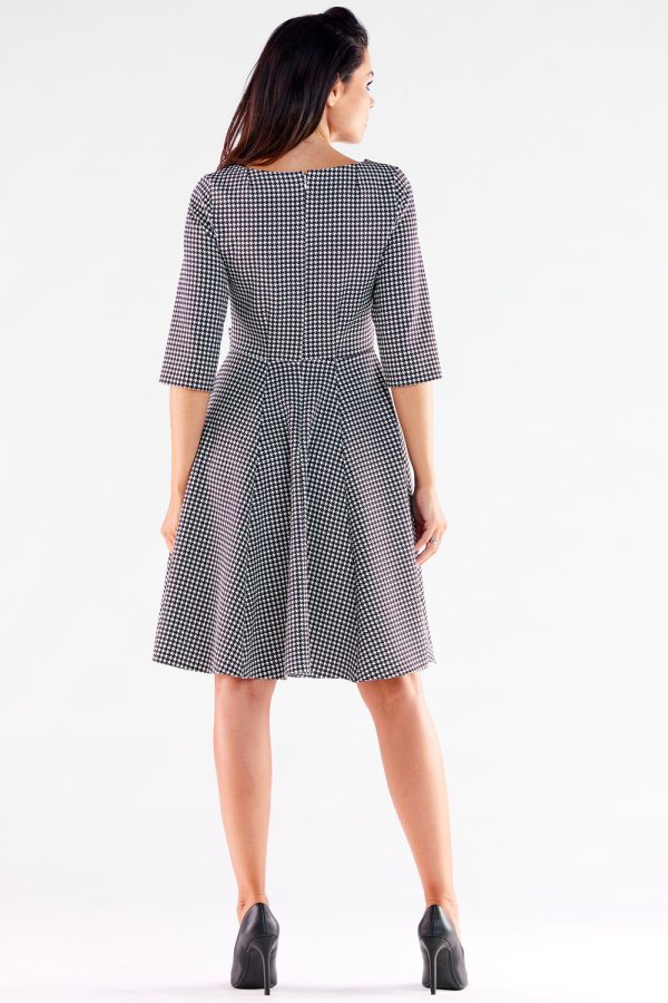Black Daydress in Day Dresses with Spandex, Polyester and Viscose