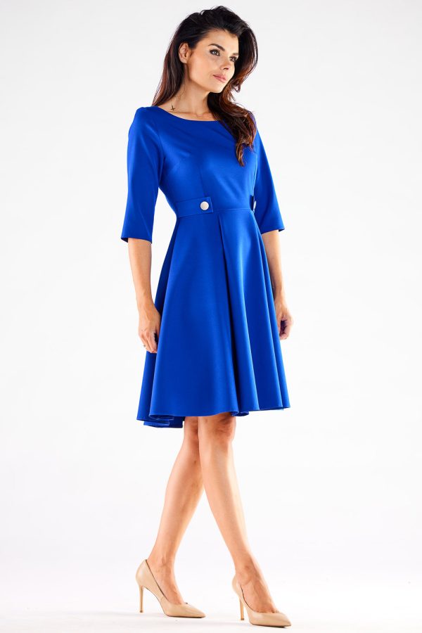 Blue Daydress in Day Dresses with Spandex and Polyester