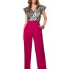 Violet Women Trousers in Pants, Trousers, Shorts with Spandex and Polyester