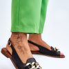 972308.jpg Black Sandals in Sandals & Flip-Flops For Women with Fabric, Footbed and Heel Height