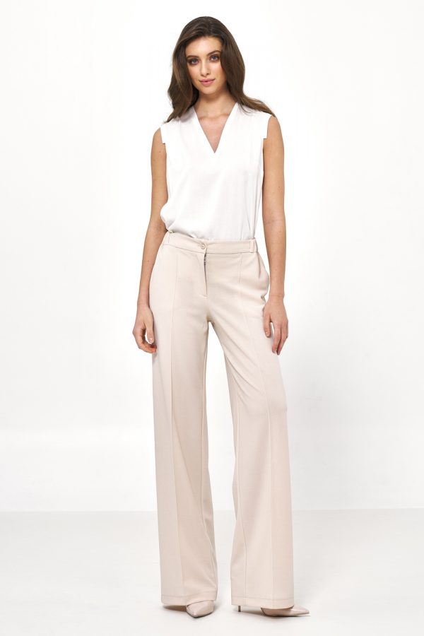 beige Blouse model 178011 Nife