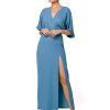 Blue Evening Dress in Evening Dresses with Spandex and Polyester