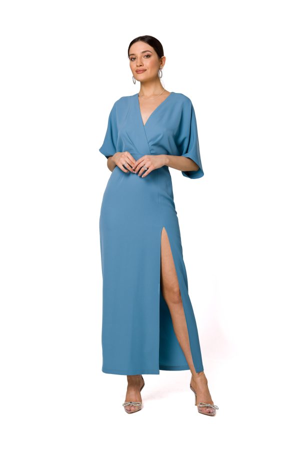 Blue Evening Dress in Evening Dresses with Spandex and Polyester