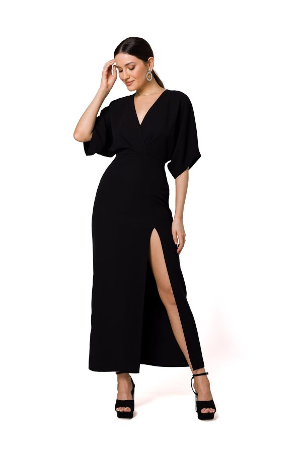 Black Evening Dress in Evening Dresses with Spandex and Polyester
