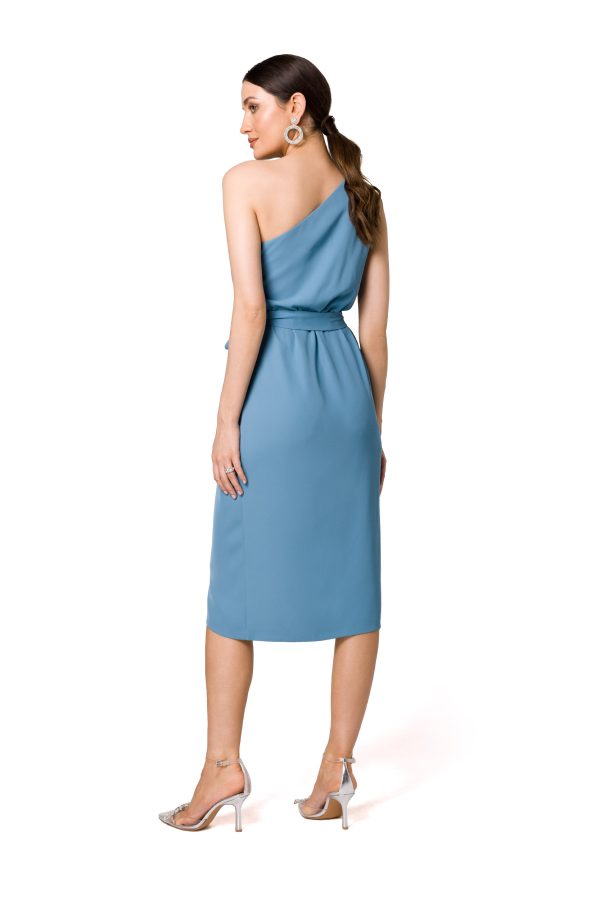 Blue Cocktail Dress in Formal Dresses, Cocktail Dresses with Spandex and Polyester
