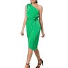 974181 Green Cocktail Dress in Formal Dresses, Cocktail Dresses with Spandex and Polyester
