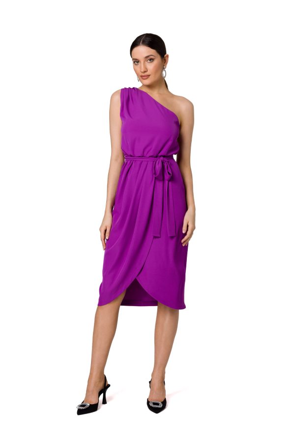 Violet Cocktail Dress in Formal Dresses, Cocktail Dresses with Spandex and Polyester