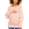 Pink Pregnancy Sweater in Sweter Ciążowy with Acrylic