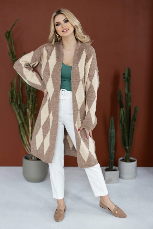 Multicolor Cardigan in Cardigans For Women, Ponchos with Acrylic, Polyamide, Polyester and Wool
