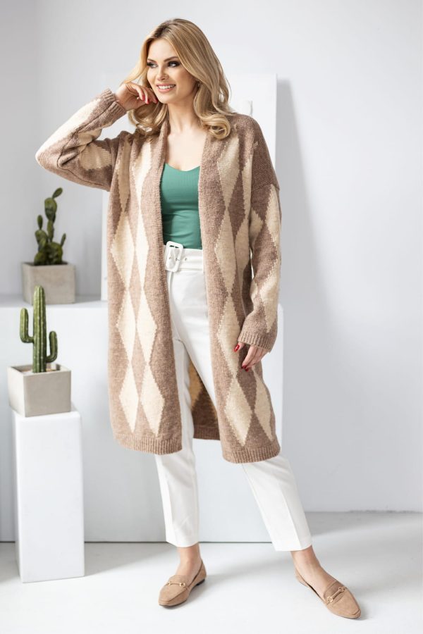 Multicolor Cardigan in Cardigans For Women, Ponchos with Acrylic, Polyamide, Polyester and Wool