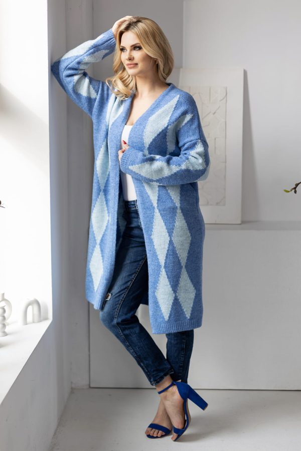 Multicolor Cardigan in Cardigans For Women, Ponchos with Acrylic, Polyamide, Polyester and Wool
