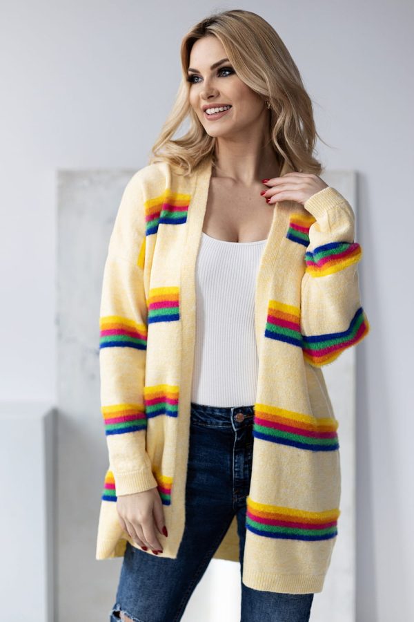 Multicolor Cardigan in Cardigans For Women, Ponchos with Acrylic, Polyamide, Polyester and Wool