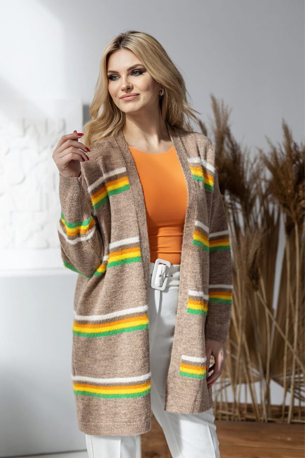 Multicolor Cardigan in Cardigans For Women, Ponchos with Acrylic, Polyamide, Polyester and Wool