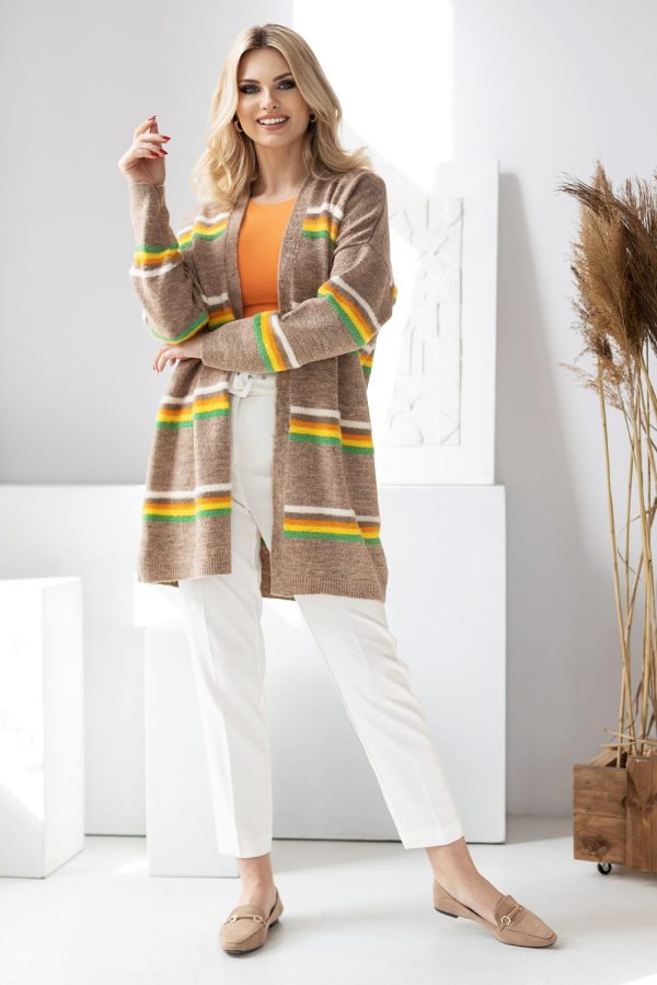 Multicolor Cardigan in Cardigans For Women, Ponchos with Acrylic, Polyamide, Polyester and Wool