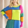 Multicolor Jumper in Sweaters, Pullovers, Jumpers, Turtlenecks, Boleros, Shrugs with Acrylic and Cotton