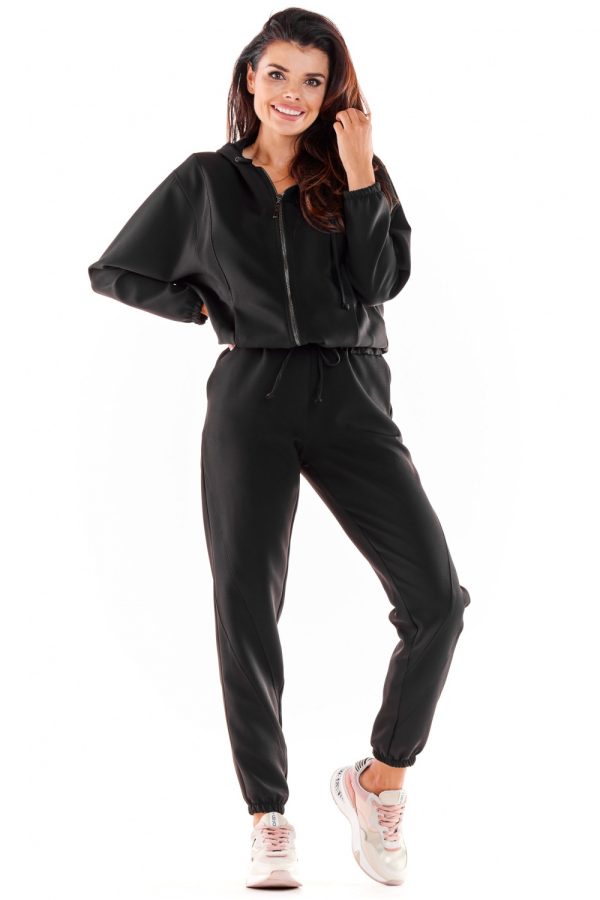 Black Tracksuit Trousers in Pants, Trousers, Shorts with Spandex and Polyester