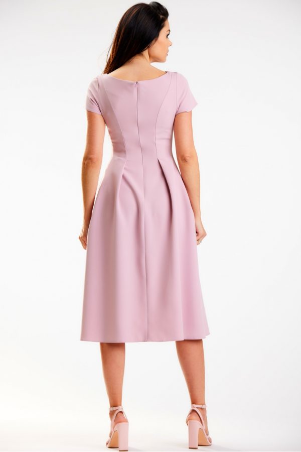 Pink Daydress in Day Dresses with Spandex and Polyester