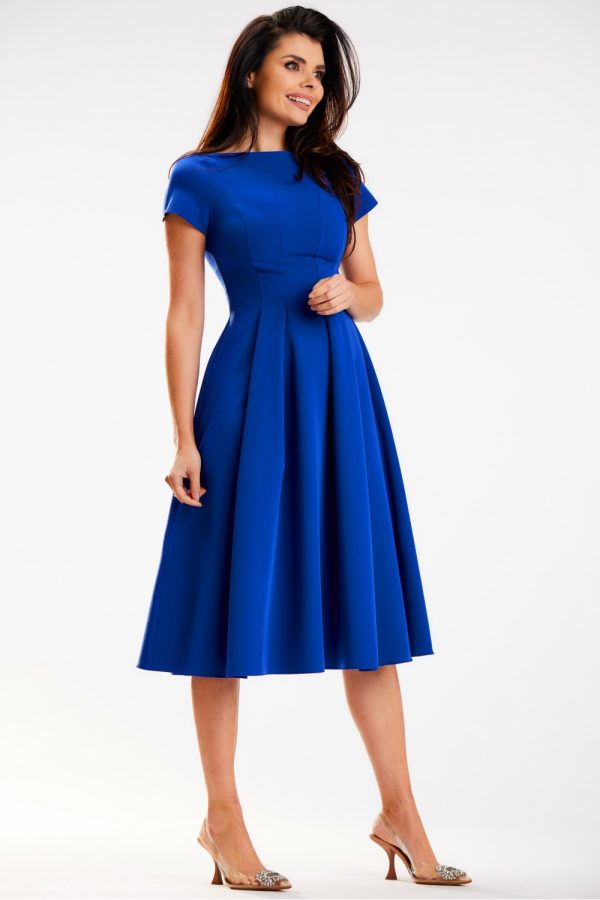 Blue Daydress in Day Dresses with Spandex and Polyester