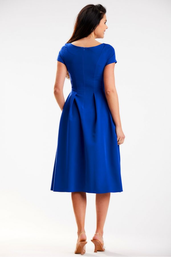 Blue Daydress in Day Dresses with Spandex and Polyester