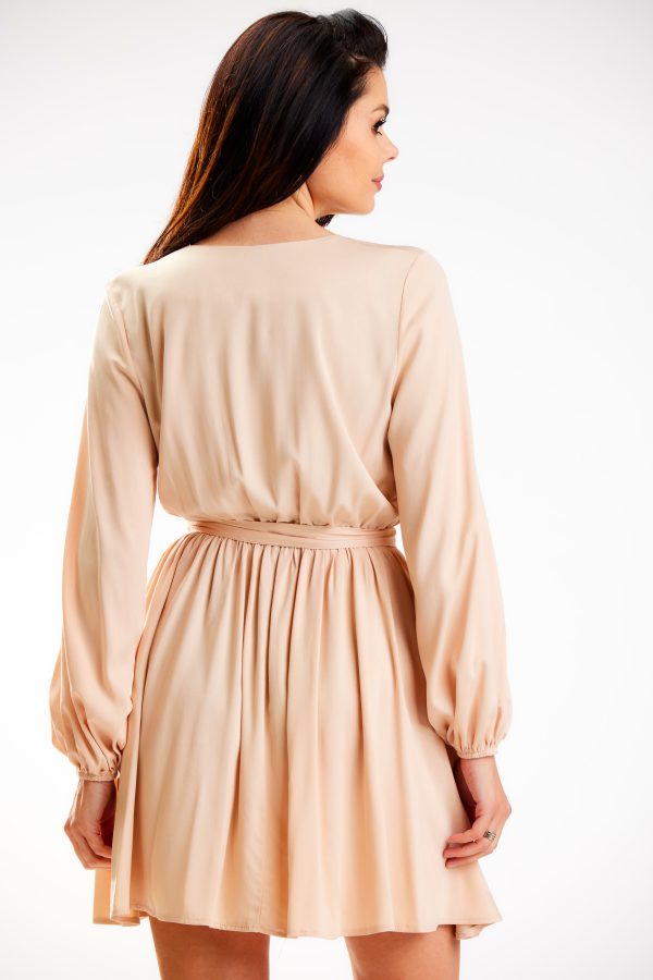 Beige Daydress in Day Dresses with Polyester and Viscose