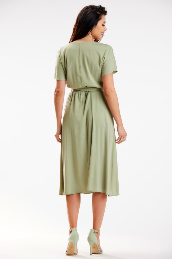 Green Daydress in Day Dresses with Polyester and Viscose