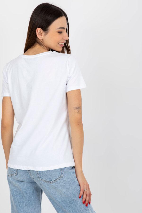 Green T-shirt in Women`s Tops, T-shirts, Singlets with Cotton and Spandex