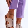 976486.jpg Beige Flip-flops in Sandals & Flip-Flops For Women with Fabric, Footbed and Heel Height