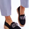 976573.jpg Black Mocassin in Moccasins, Loafers with Fabric, Footbed, Heel Height and Platform Height