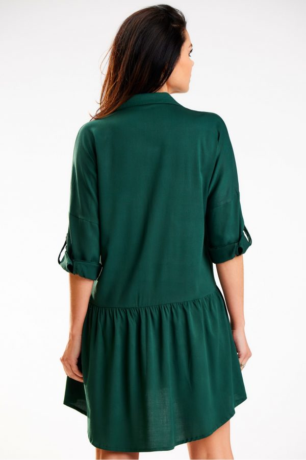 Green Daydress in Day Dresses with Polyester and Viscose