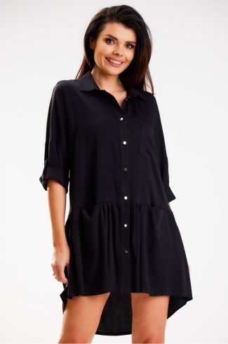 Black Daydress in Day Dresses with Polyester and Viscose