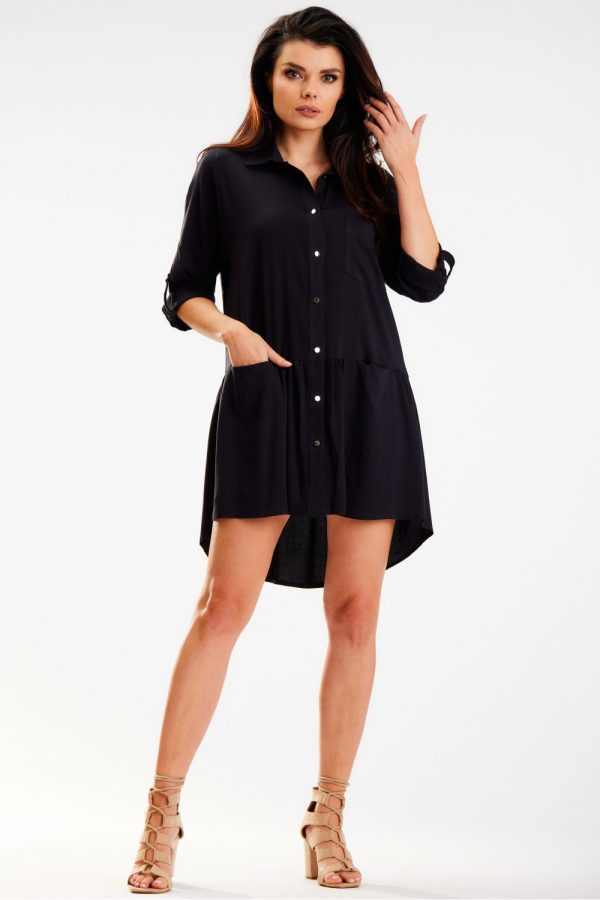 Black Daydress in Day Dresses with Polyester and Viscose